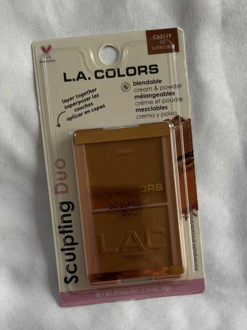 L.A. Colors Sculpting Duo, Cream & Powder Bronzer Contour, So Sunkissed Set of 2